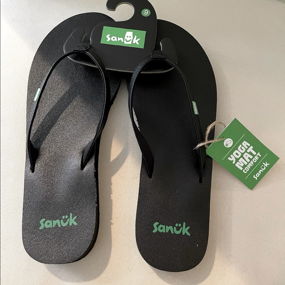 Sanuk Yoga Mat Flip Flops NWT Size 9